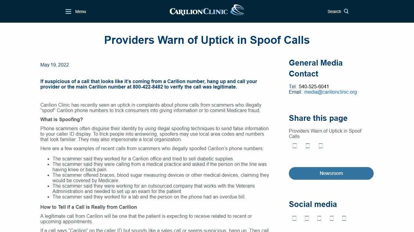 Providers Warn of Uptick in Spoof Calls